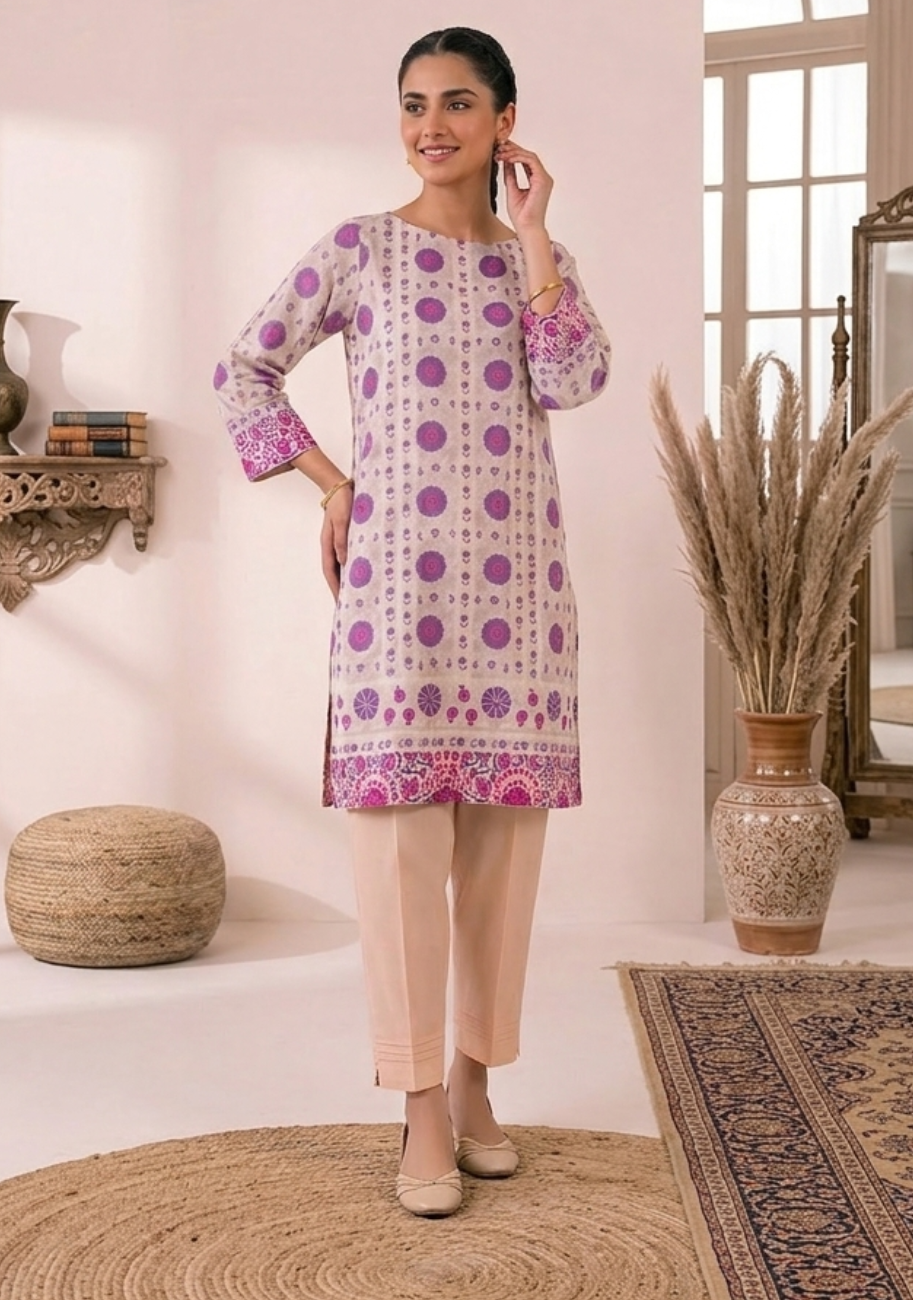 Bonanza Satrangi Stylish Printed Summer Lawn 2Pc D4
