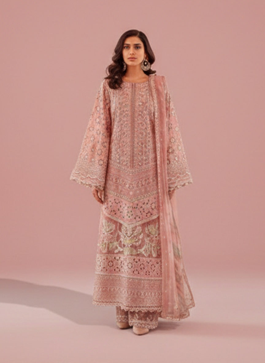 Noor-E-Khas Embroidered Lawn 3pc D2