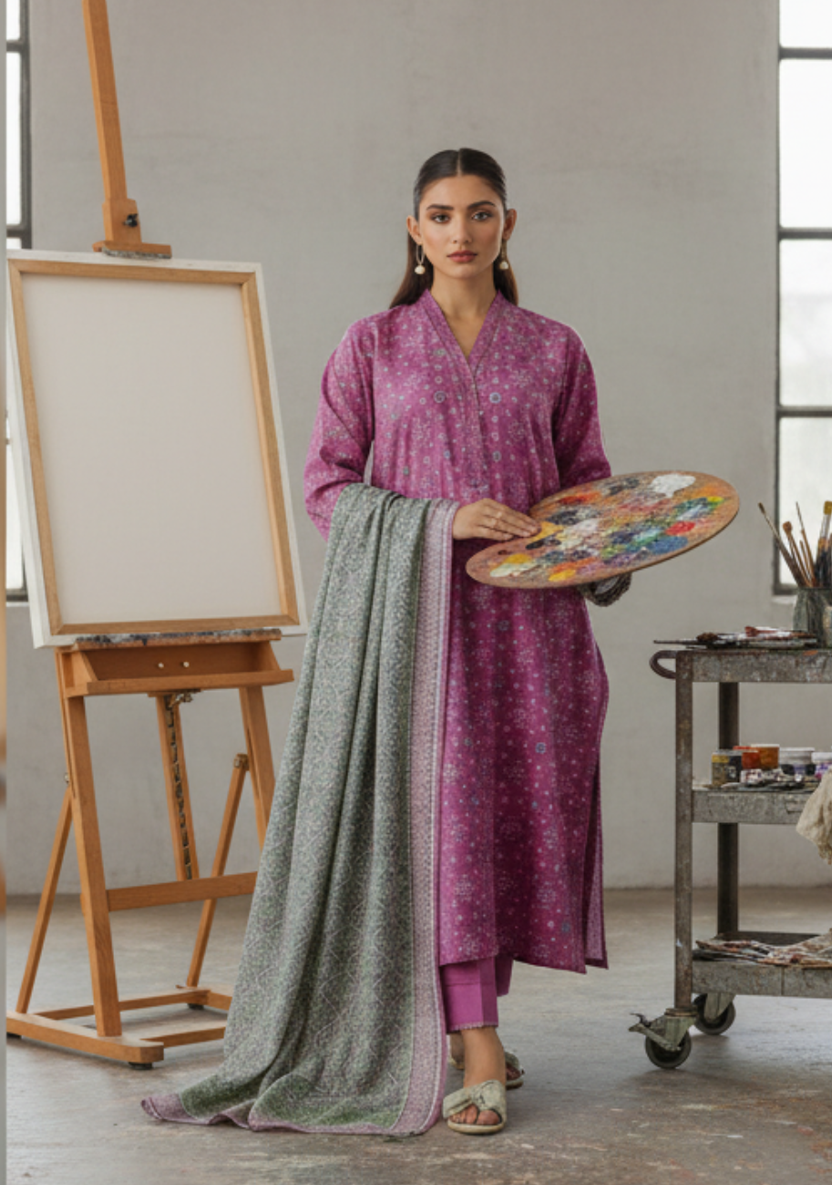 Orient Classic Digital Printed Lawn 3pc D4