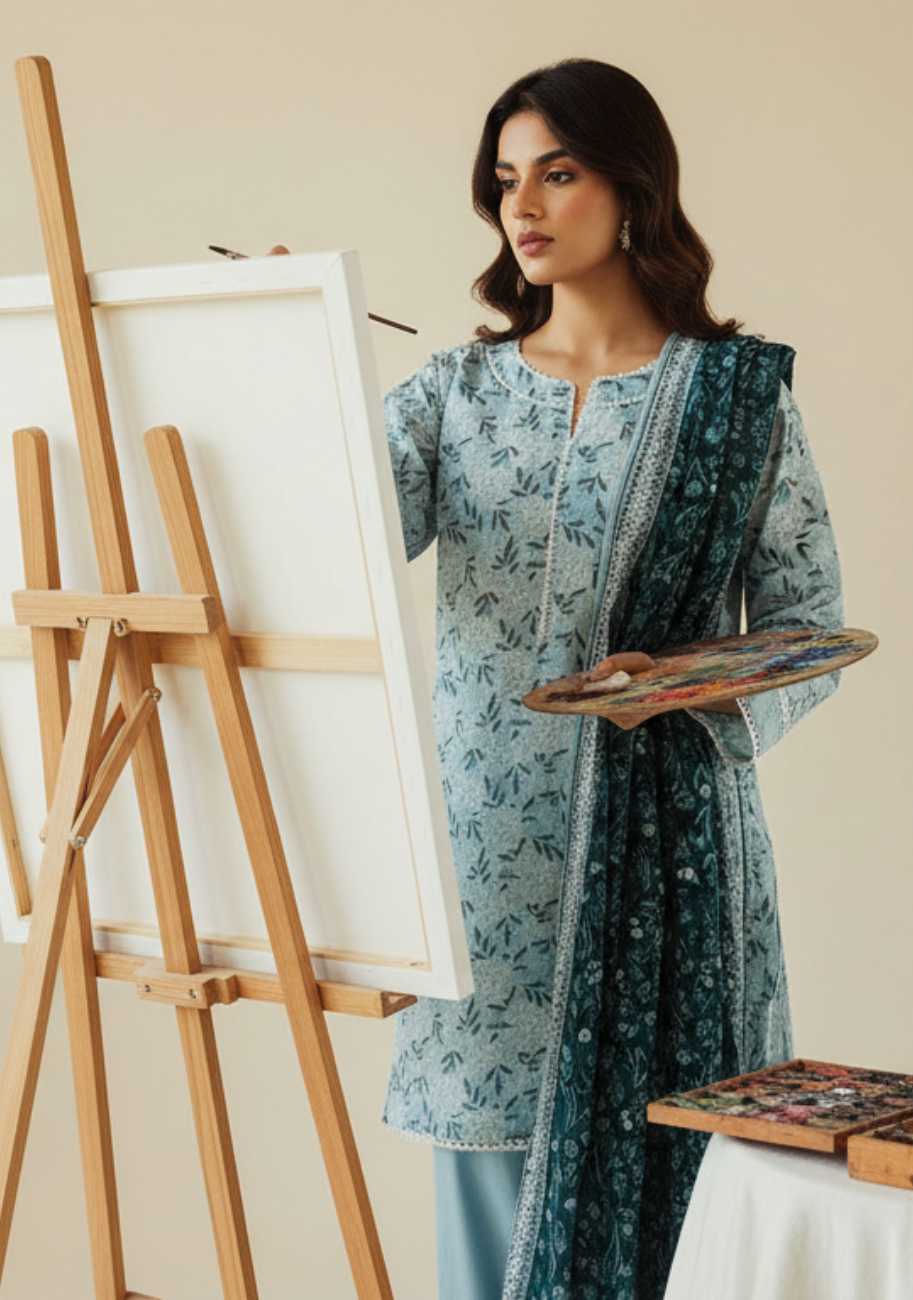 Orient Classic Digital Printed Lawn 3pc D5