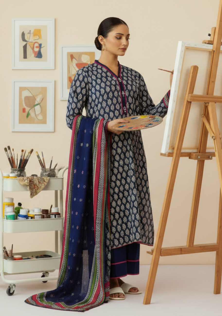 Orient Classic Digital Printed Lawn 3pc D9