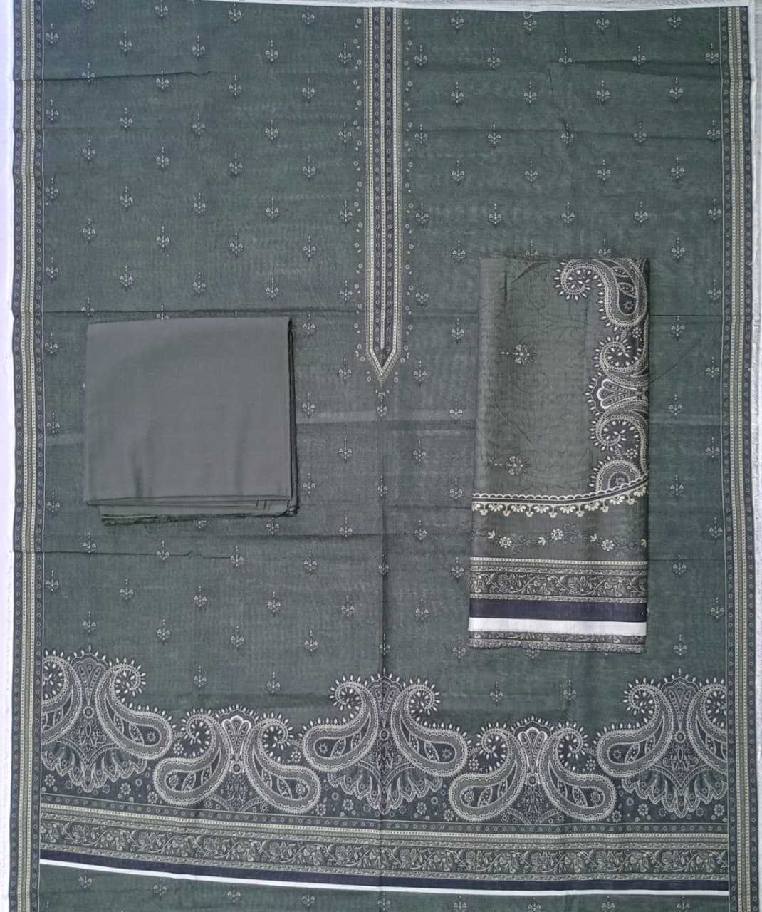 VS Daman Printed Premium Khaddar 3-Piece Suit – Vol. 01 D4 ❄️