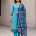 VS Daman printed premium  khaddar 3pc Vol.01 D1