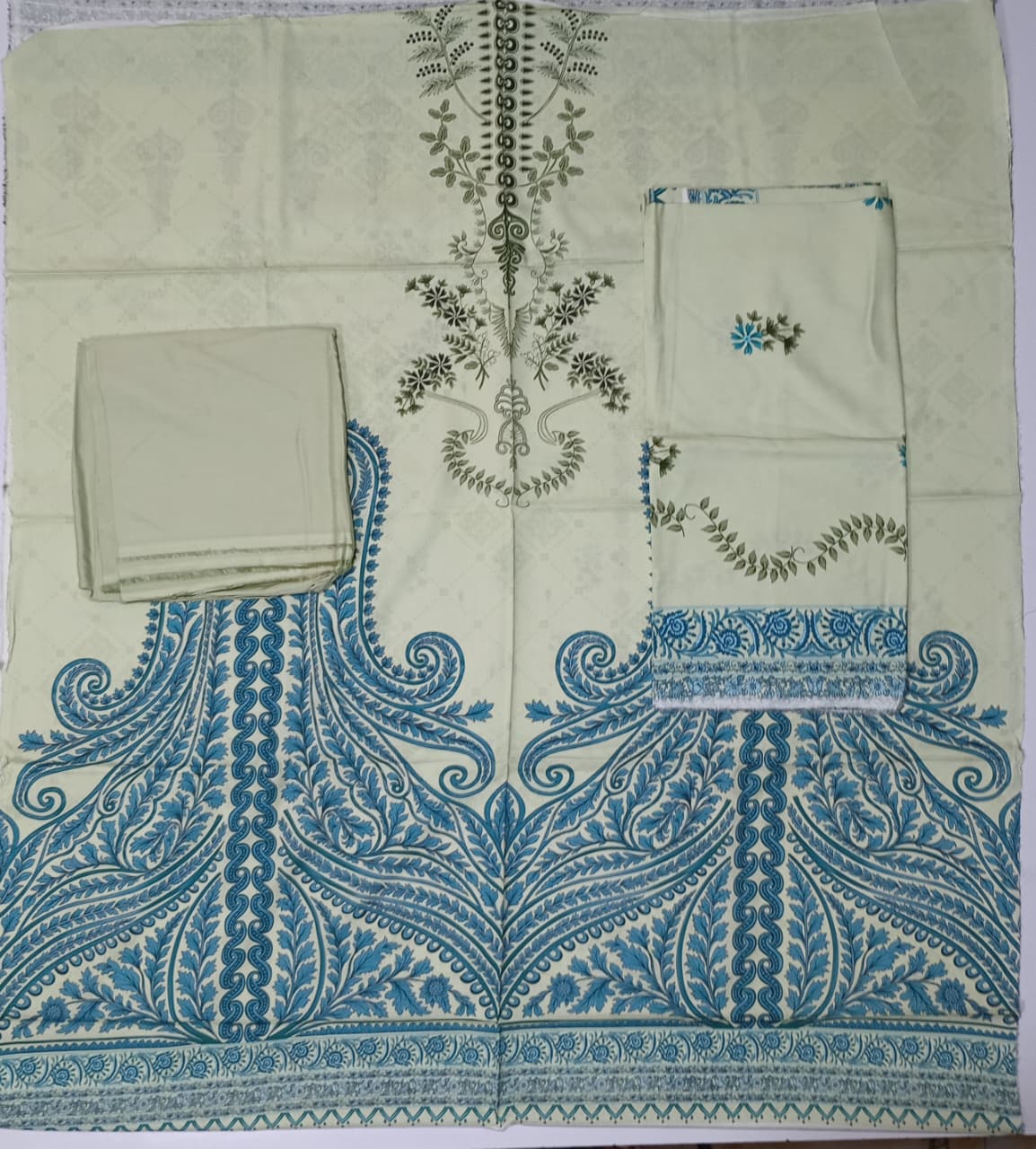 ALZOHAIB Printed Premium Linen 3-Piece Vol. 01 – D4