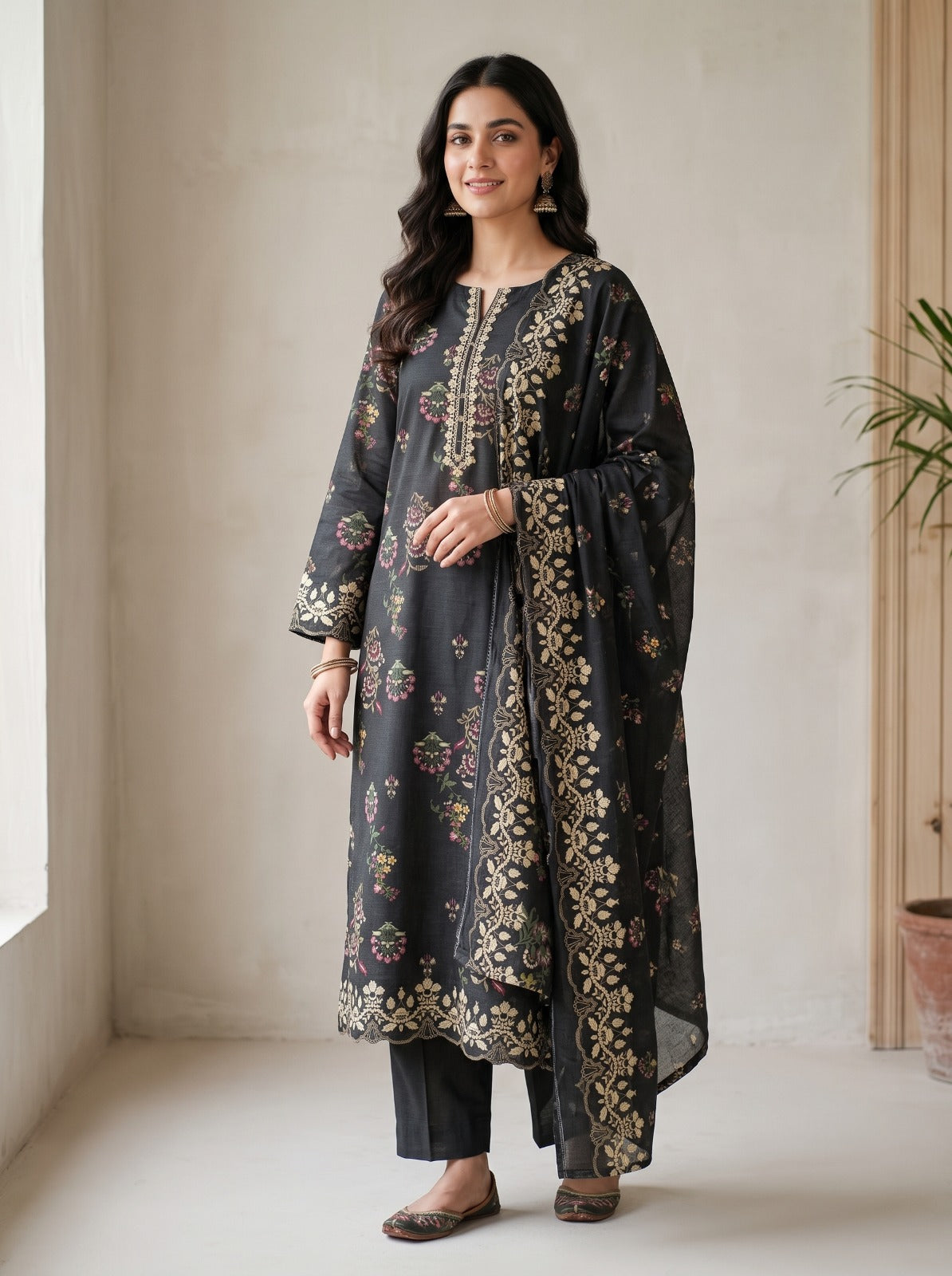 Saya Printed Premium Khaddar 3-Piece Vol. 02 – D4