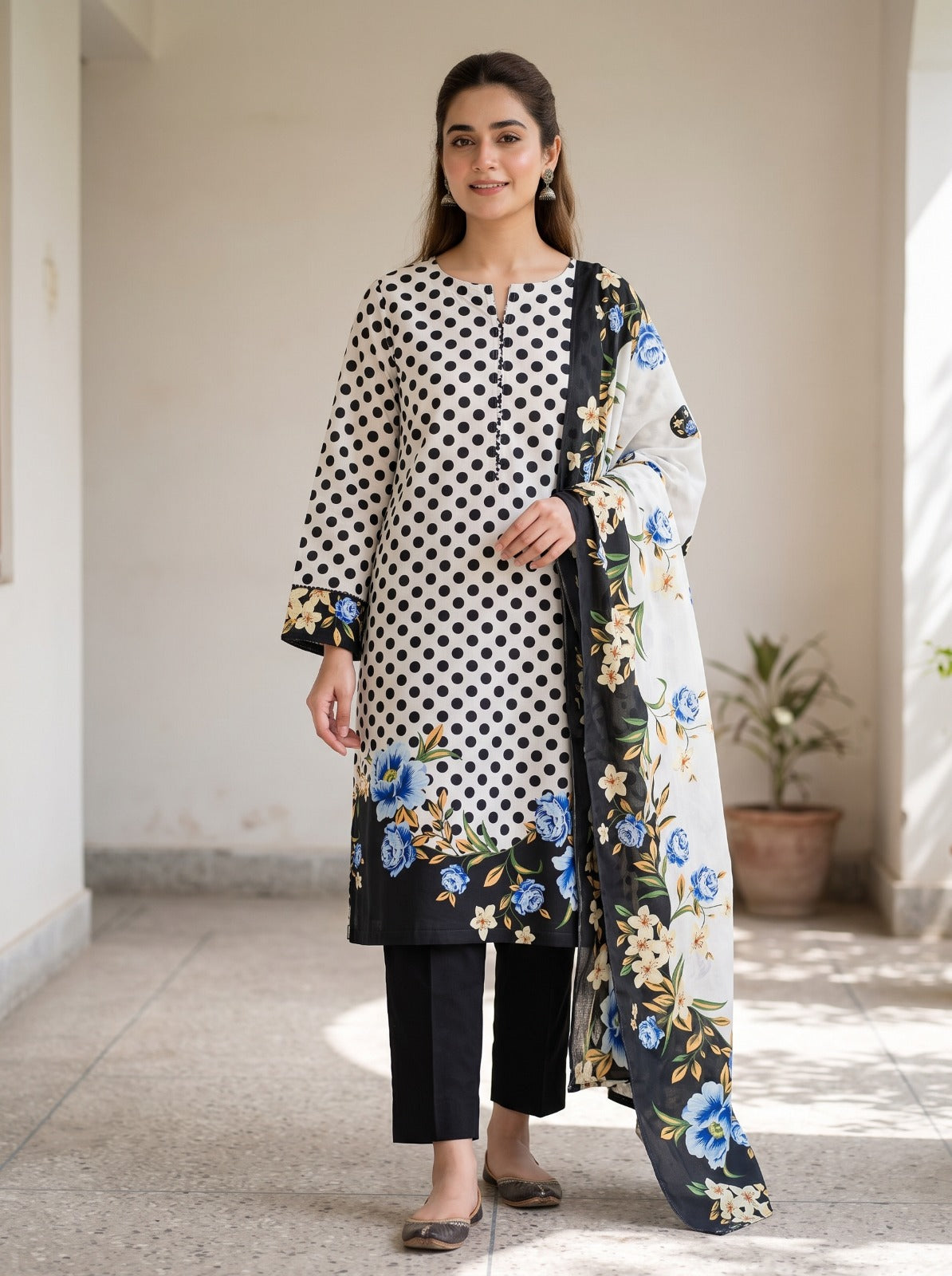 ALZOHAIB Printed Premium Linen 3-Piece Vol. 01 – D3