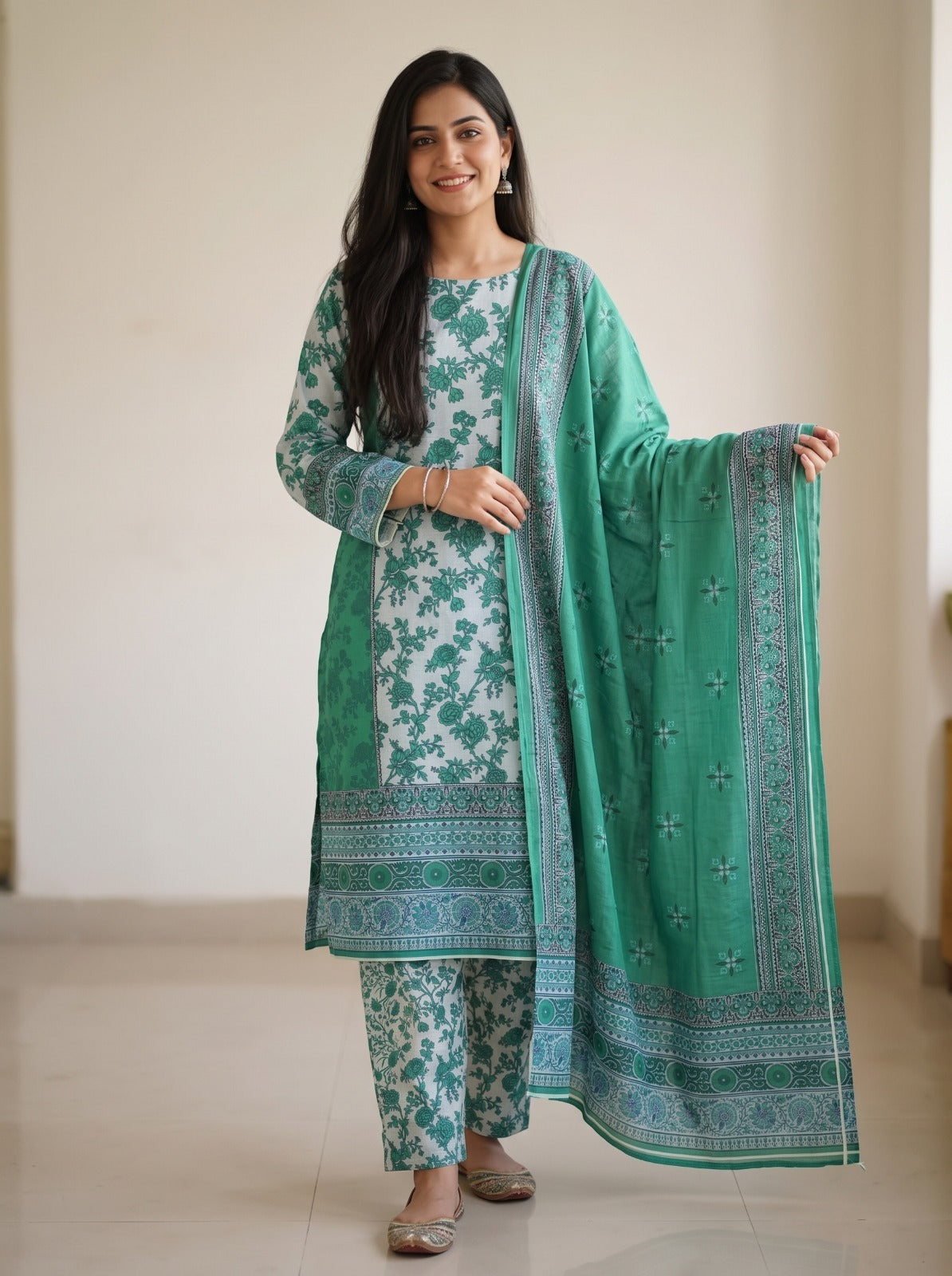 BONANZA SATRANGI Printed Premium Khaddar 3-Piece Vol. 01.D3
