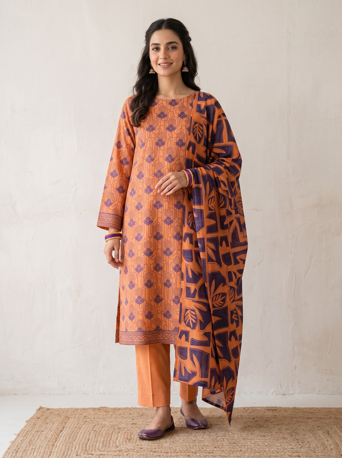 BONANZA SATRANGI Printed Premium Khaddar 3-Piece Vol. 01.D7