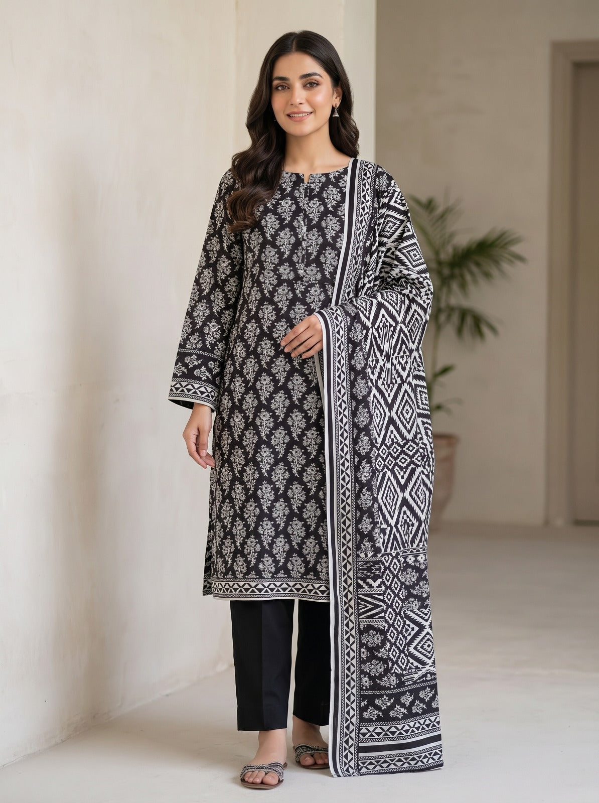 Riwayat Printed Premium Dobby Linen 3 Piece Vol.01 D3