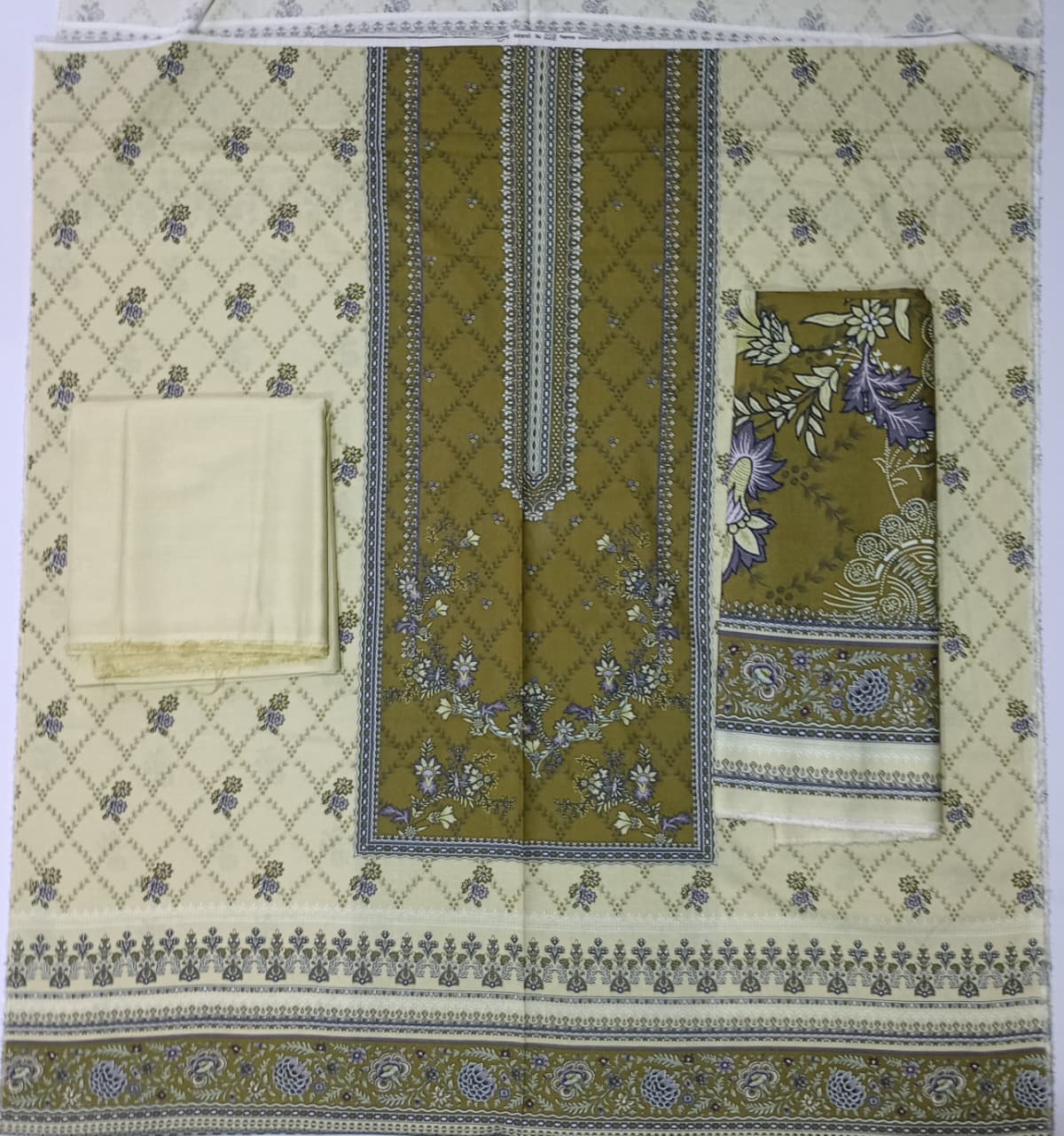 Bin Inam Printed Rice Karandi 3 Piece Vol.1 D8