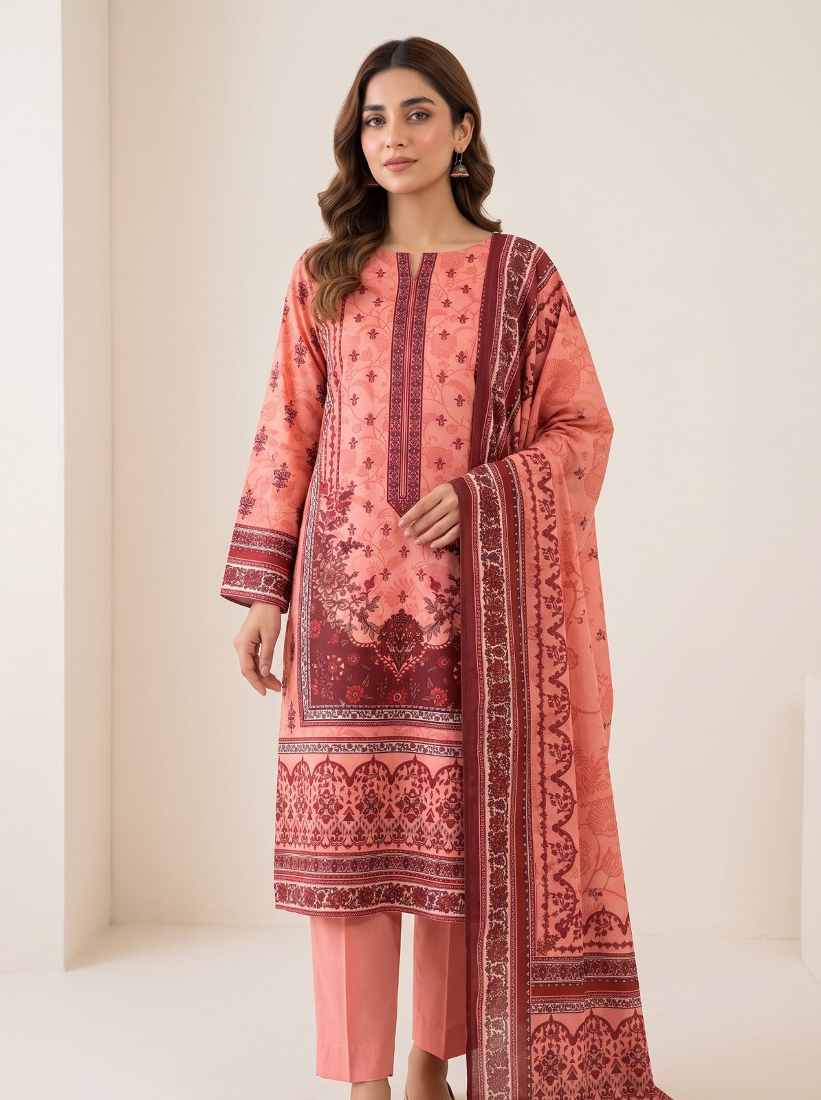 Riwayat Printed Premium Dobby Linen 3 Piece Vol.01 D7