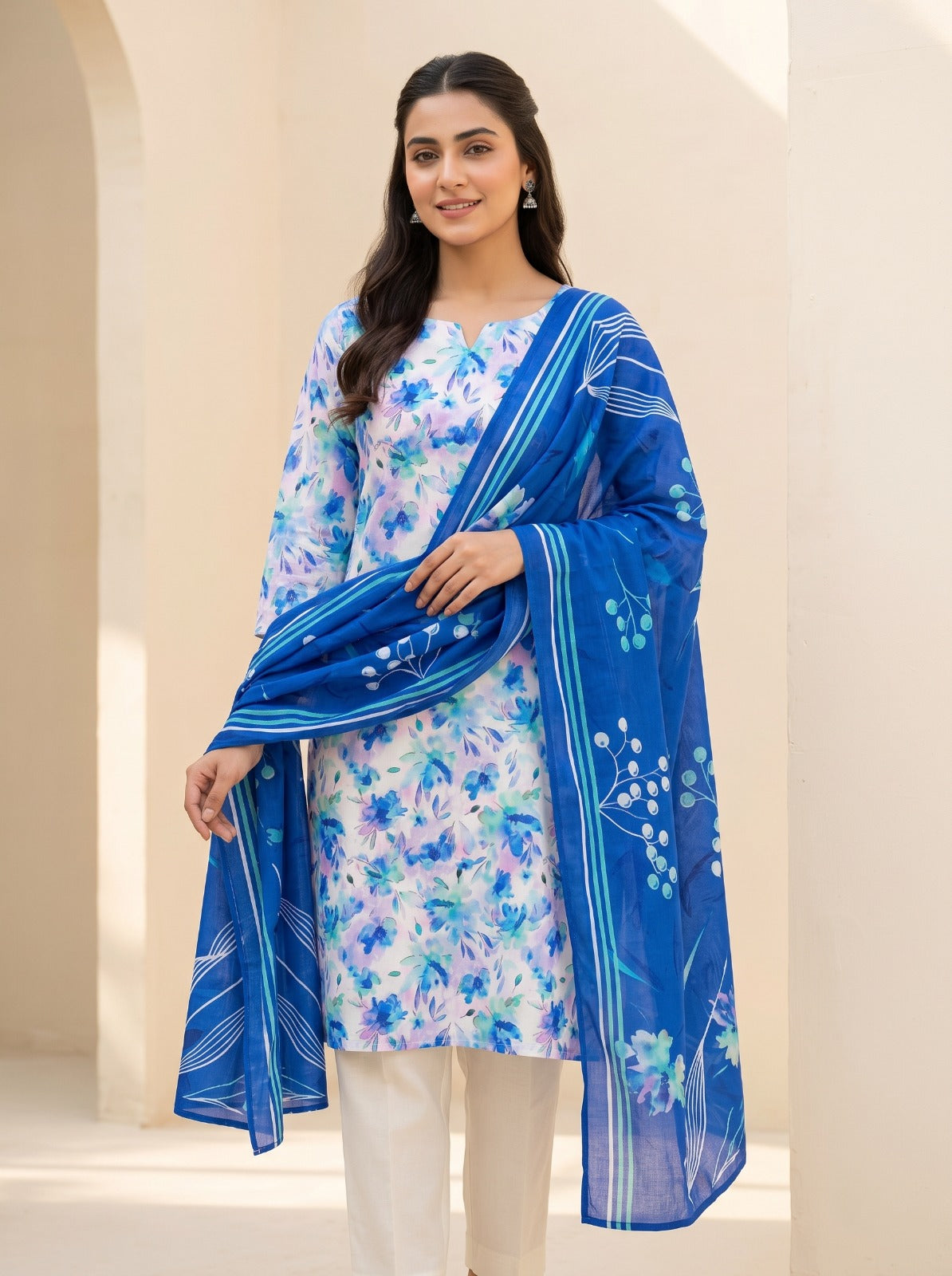 Bin Inam Printed Rice Karandi 3 Piece Vol.1 D10