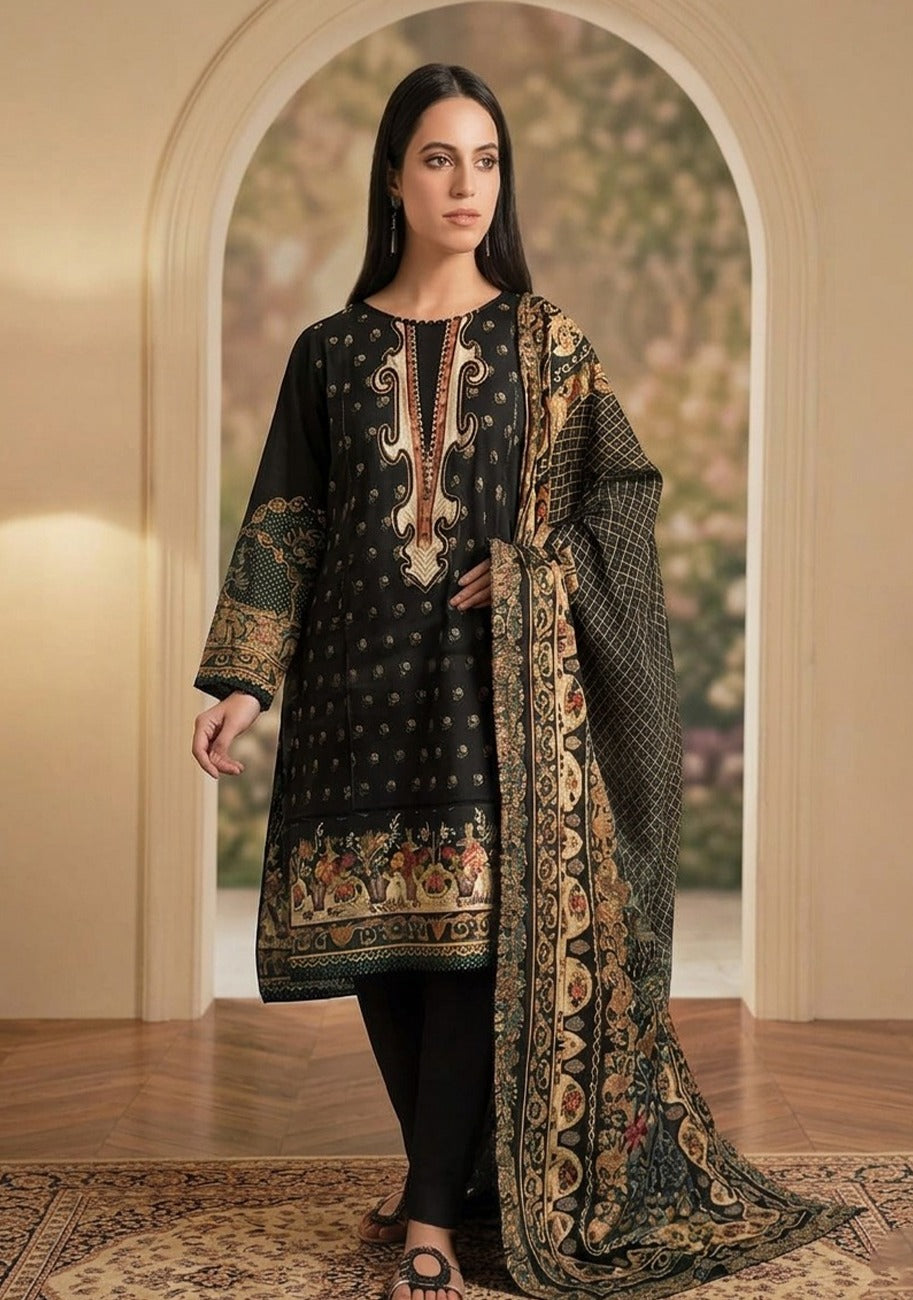 Bin Inam Rangoli Lawn 3pc Vol-2-D8