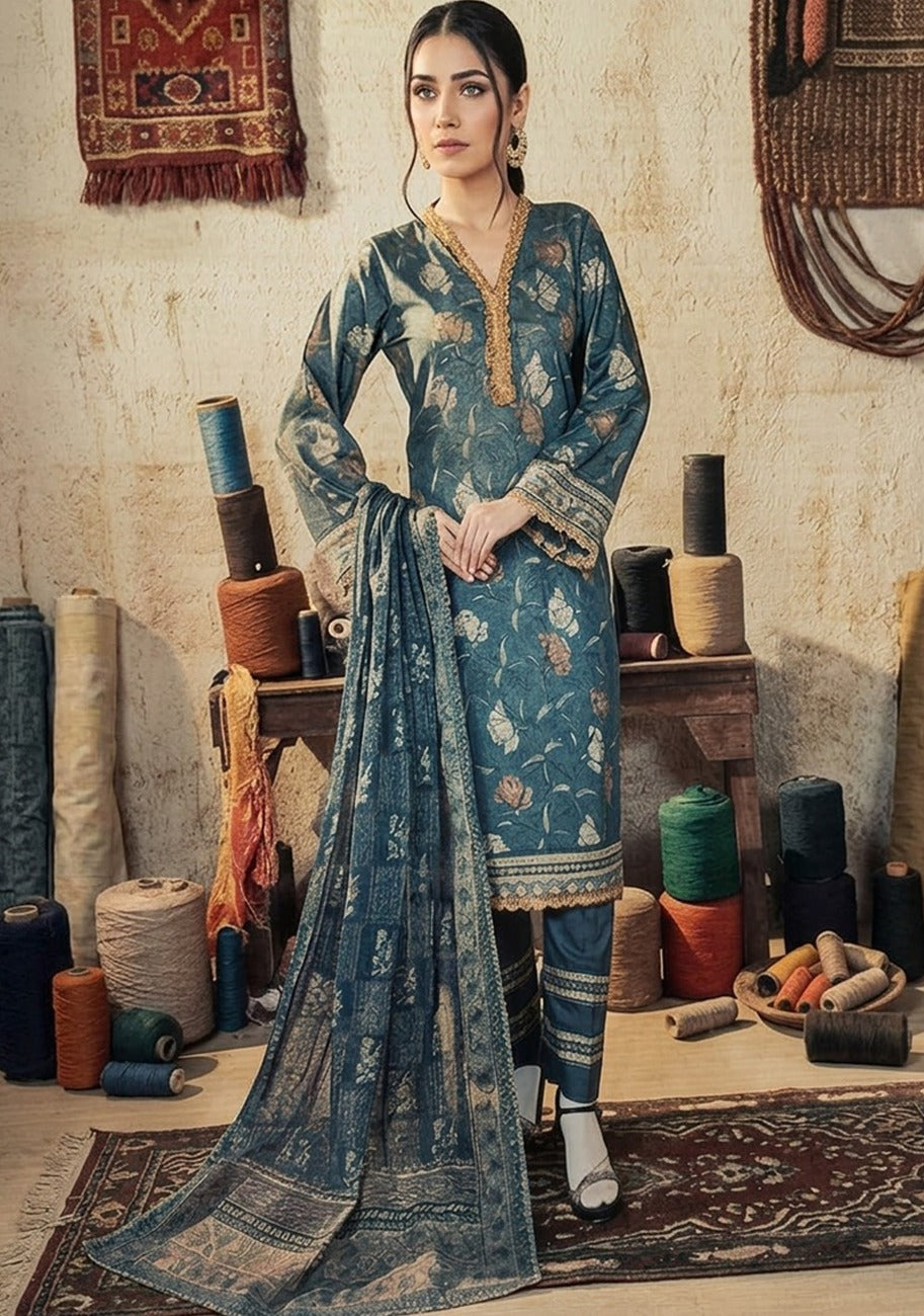 Bin Inam Rangoli Lawn 3pc Vol-2-D9