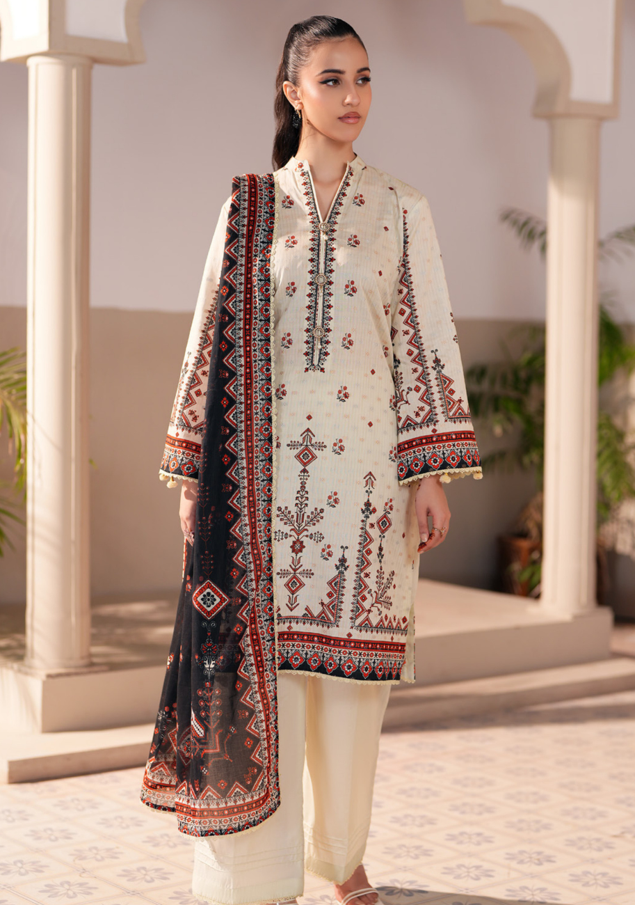 Regalia Jacquard Printed Lawn 3pc vol.1.D1