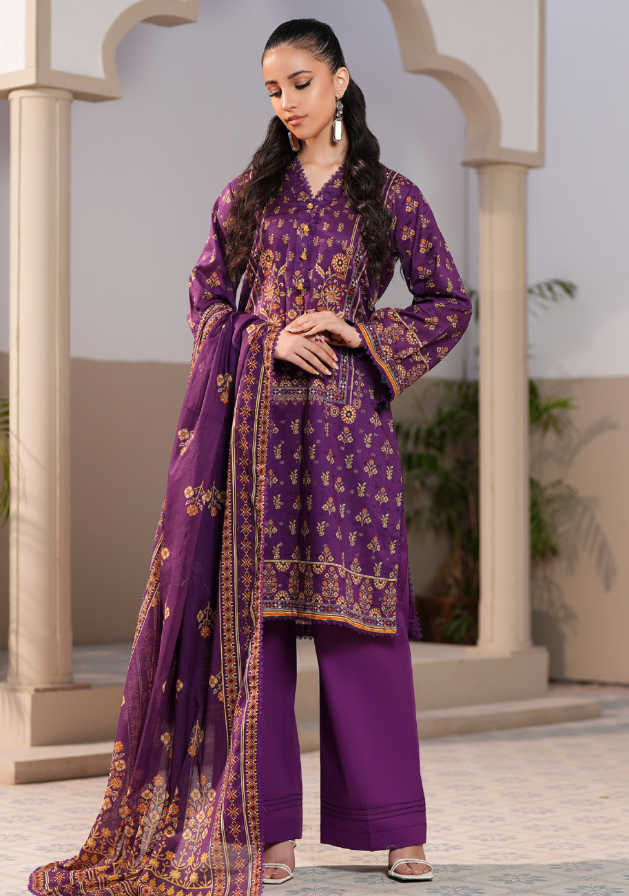 Regalia Jacquard Printed Lawn 3pc vol.1.D7
