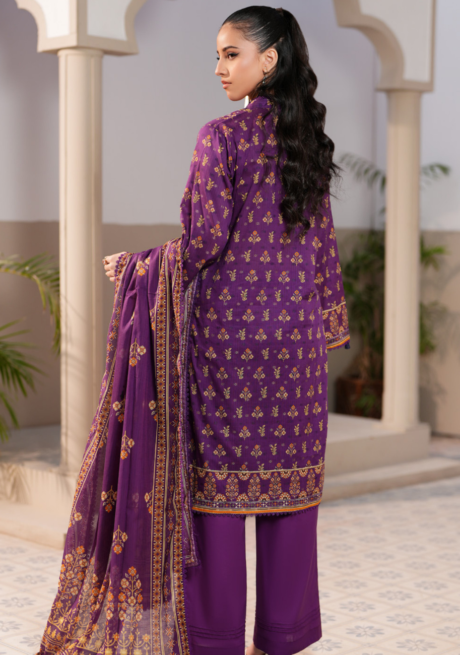 Regalia Jacquard Printed Lawn 3pc vol.1.D7