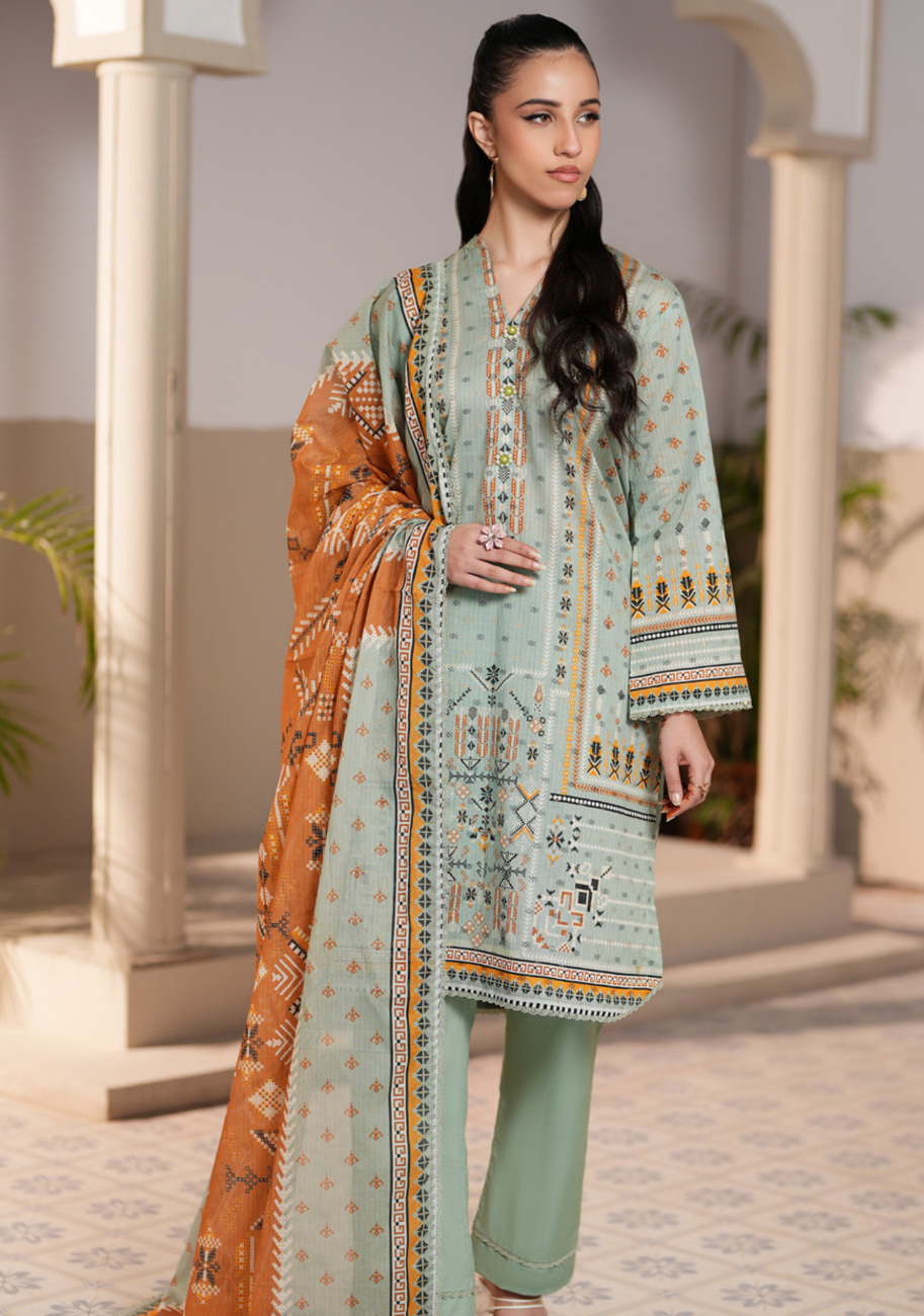 Regalia Jacquard Printed Lawn 3pc vol.1.D9