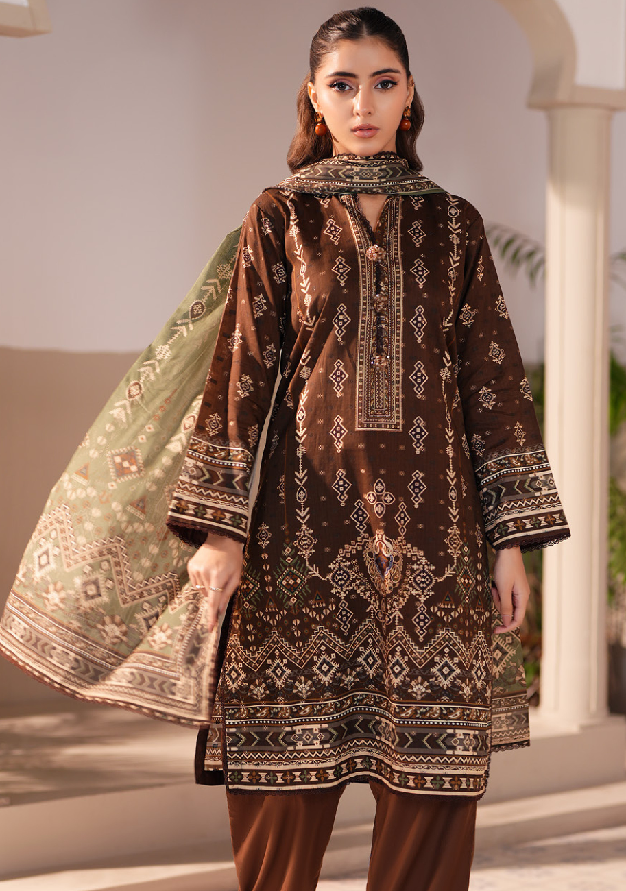 Regalia Jacquard Printed Lawn 3pc vol.1.D2