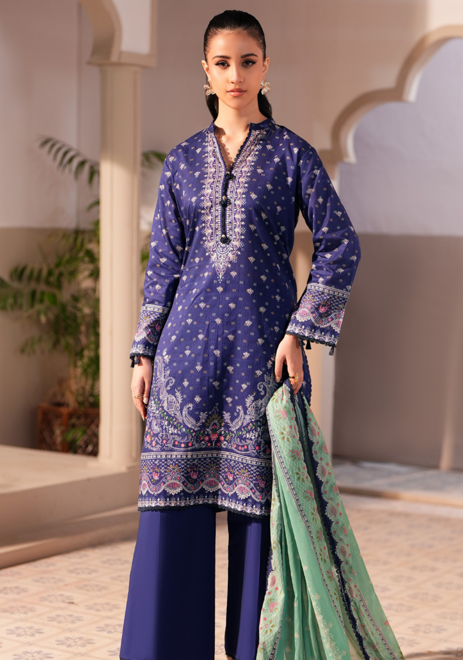 Regalia Jacquard Printed Lawn 3pc vol.1.D5