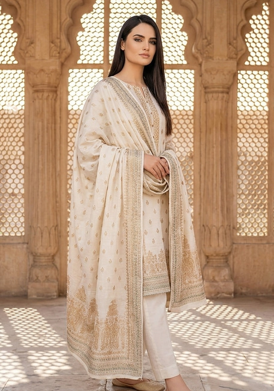Regalia Jacquard Printed Lawn 3pc vol.2.D2
