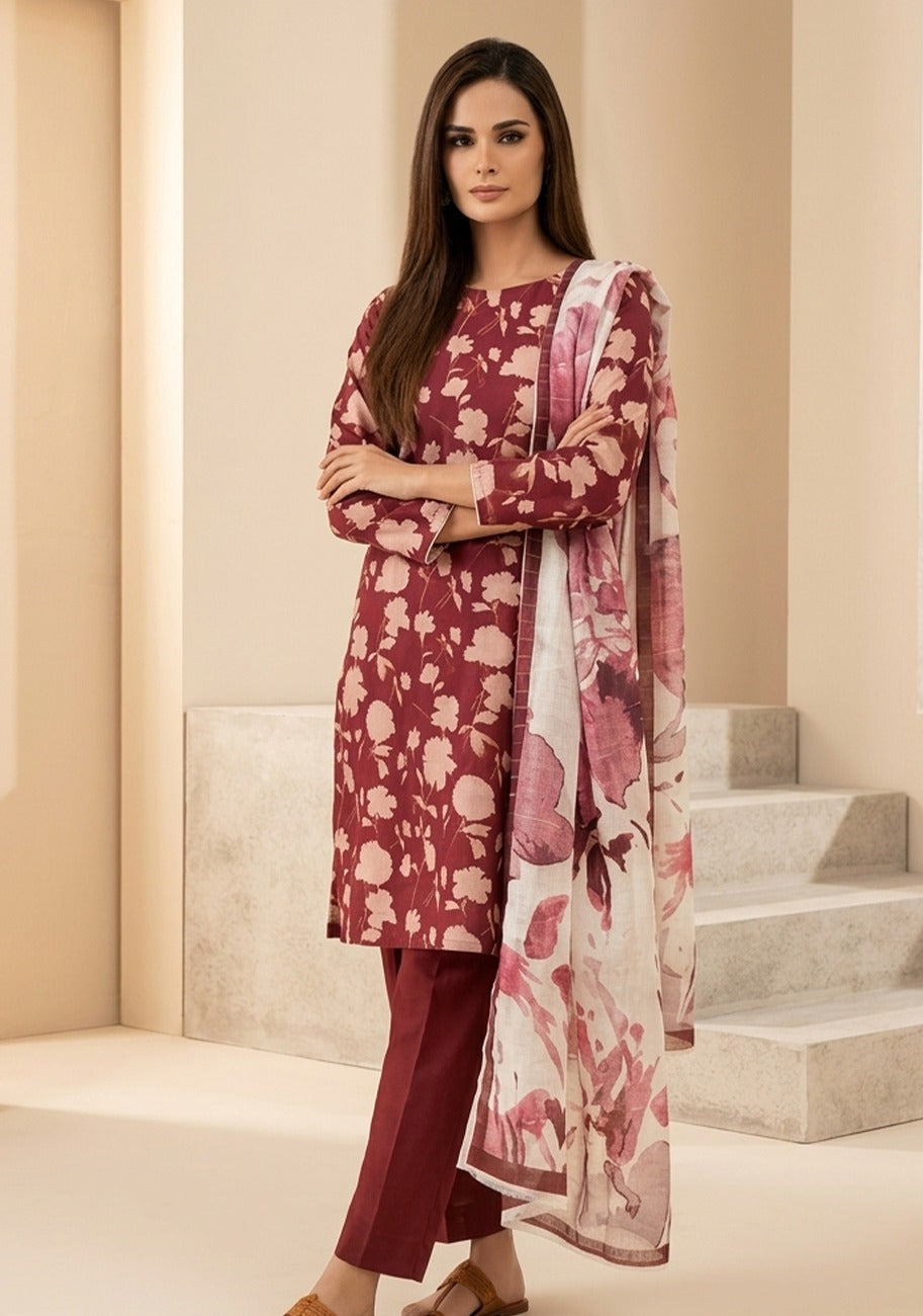 Regalia Jacquard Printed Lawn 3pc vol.3.D4