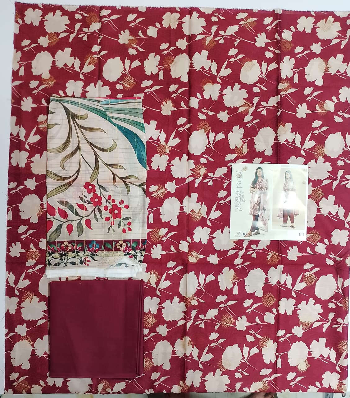 Regalia Jacquard Printed Lawn 3pc vol.3.D4