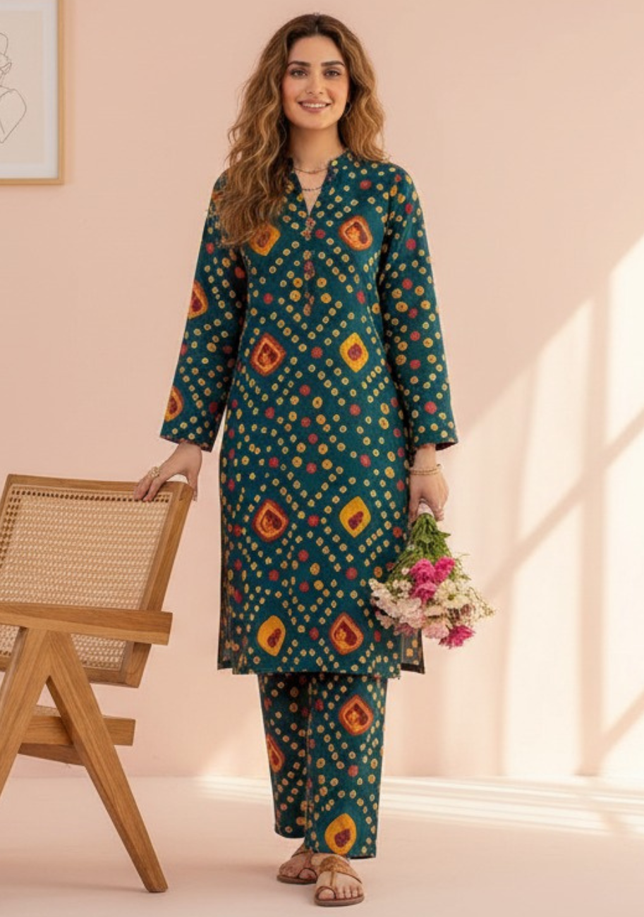 Sabeen Banadora Allover Printed 2pc V2-D10