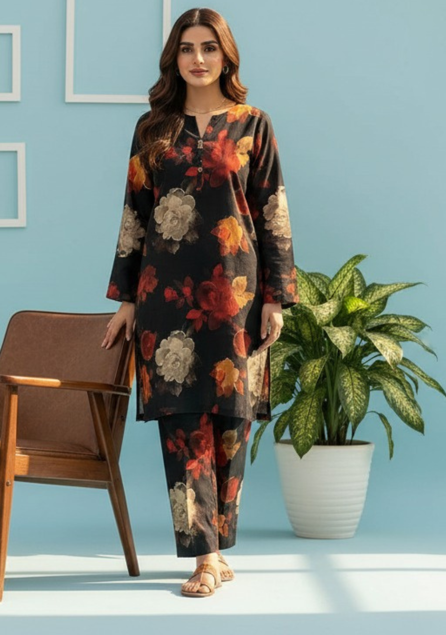 Sabeen Banadora Allover Printed 2pc V2-D4