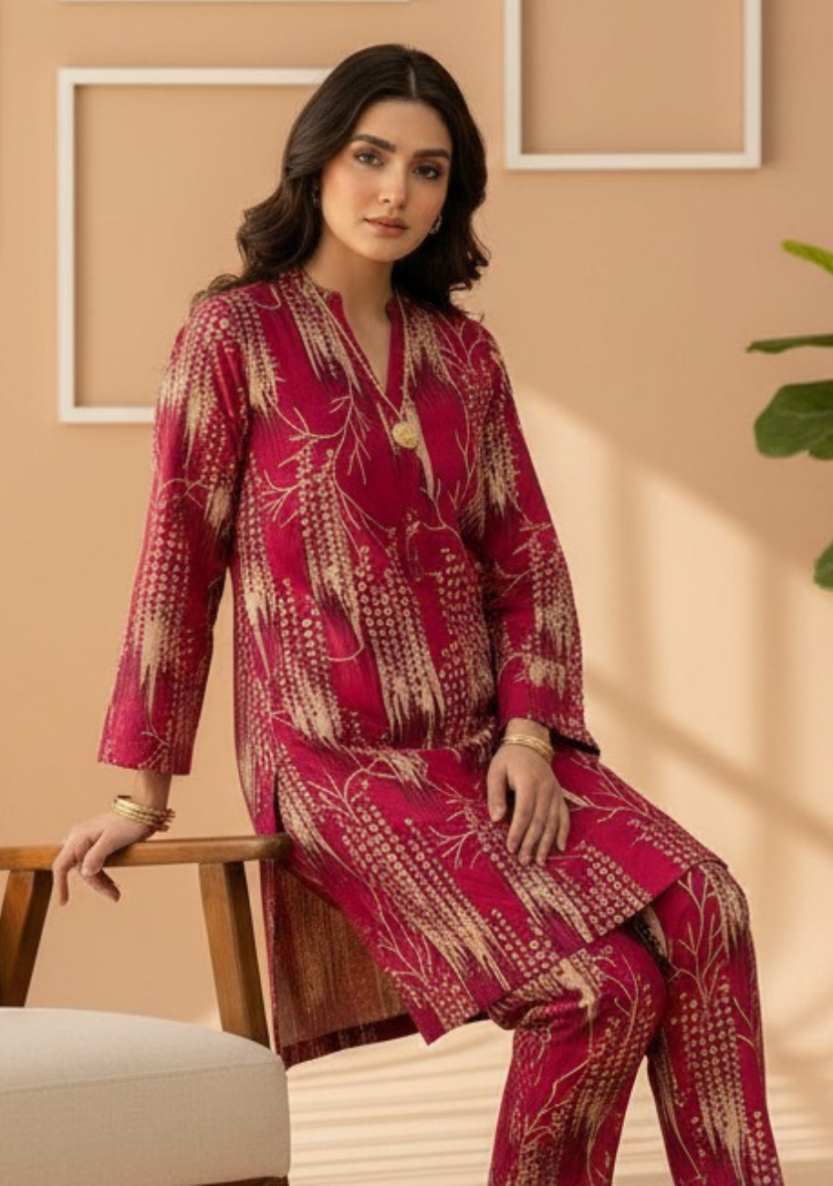 Sabeen Banadora Allover Printed 2pc V2-D8