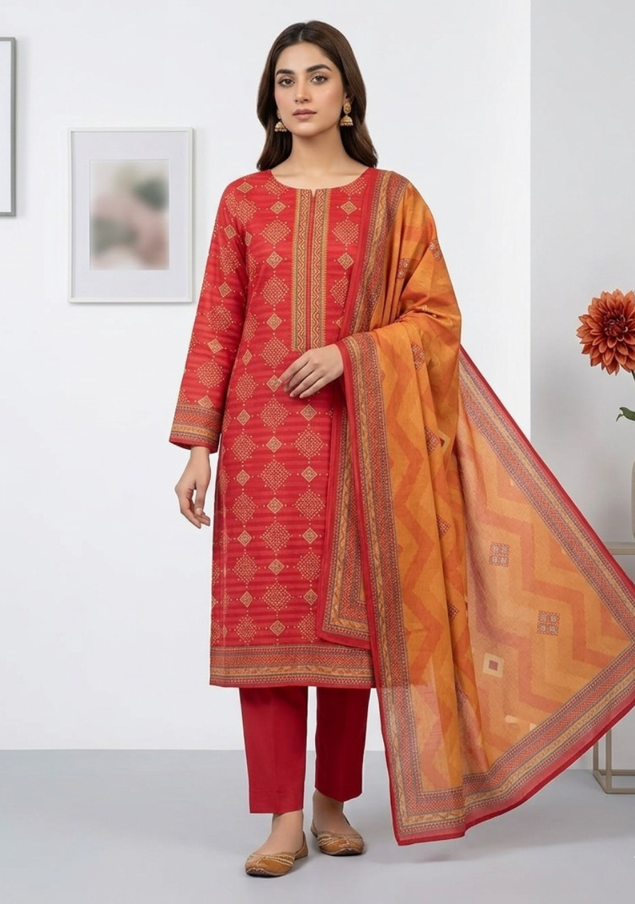 Sabeen Banadora Premium Printed Lawn 3pc Vol-1-D6