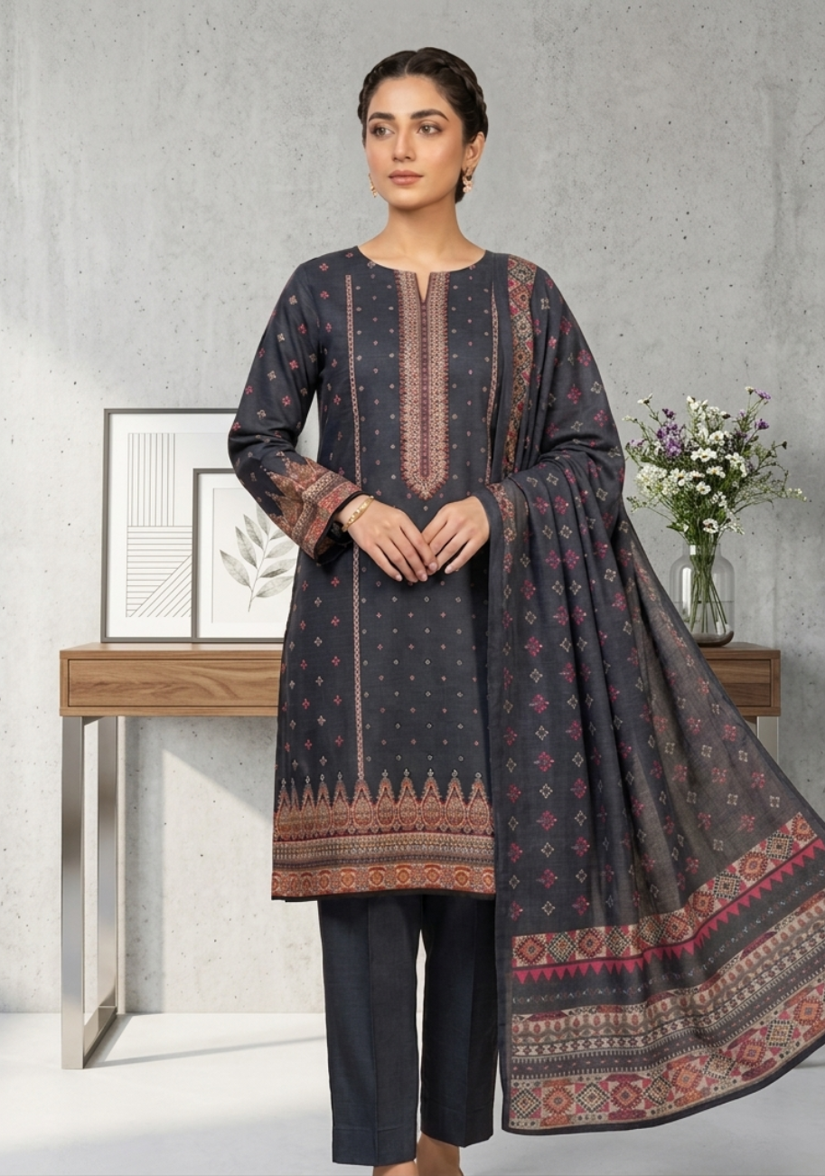 Sabeen Banadora Premium Printed Lawn 3pc Vol-1-D9