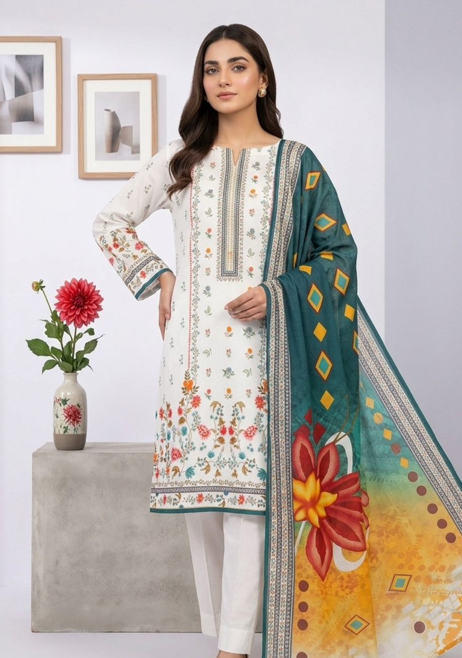 Sabeen Banadora Premium Printed Lawn 3pc Vol-1-D3