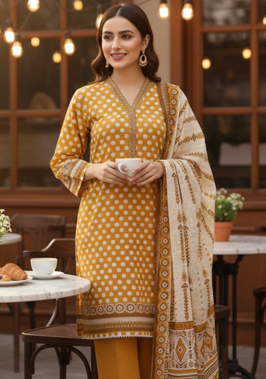 Safina Premium Printed Lawn 3pc Suit Vol-2-D7