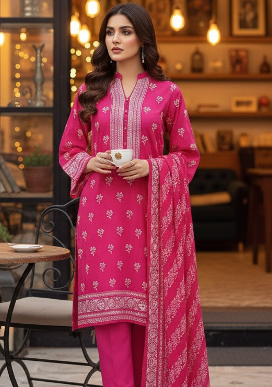 Safina Premium Printed Lawn 3pc Suit Vol-2-D6