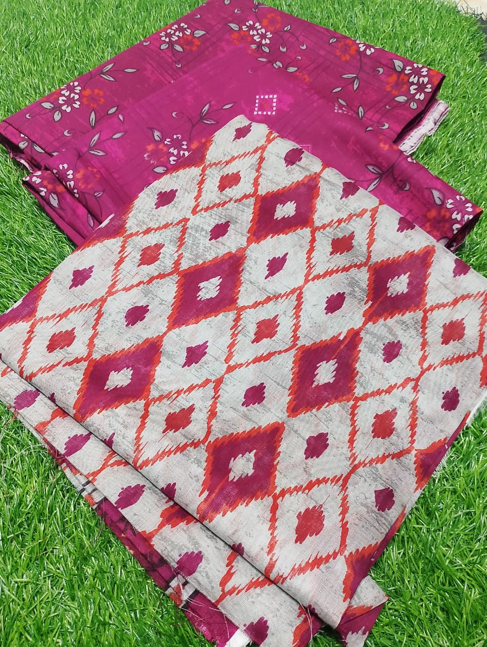 Safina Premium Printed Lawn 3pc Suit D7