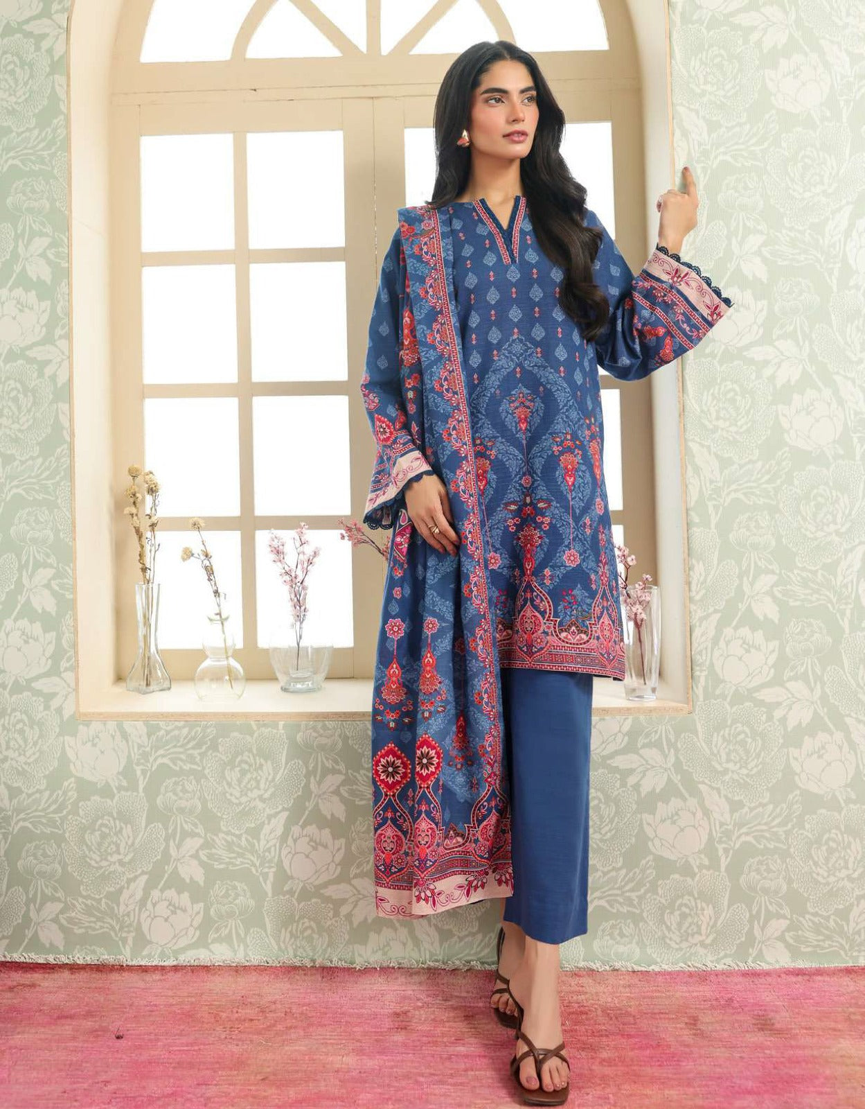 Sahar Premium Digital Printed Elegant Summer Lawn 3pc D1