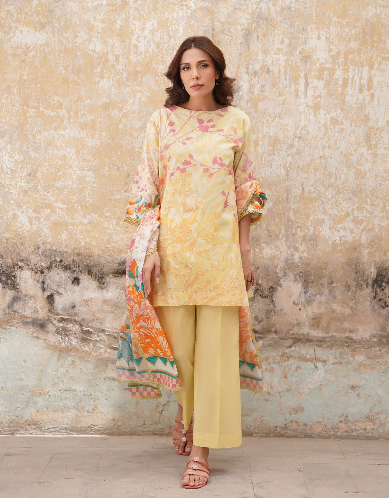 Sahar Premium Digital Printed Elegant Summer Lawn 3pc D2