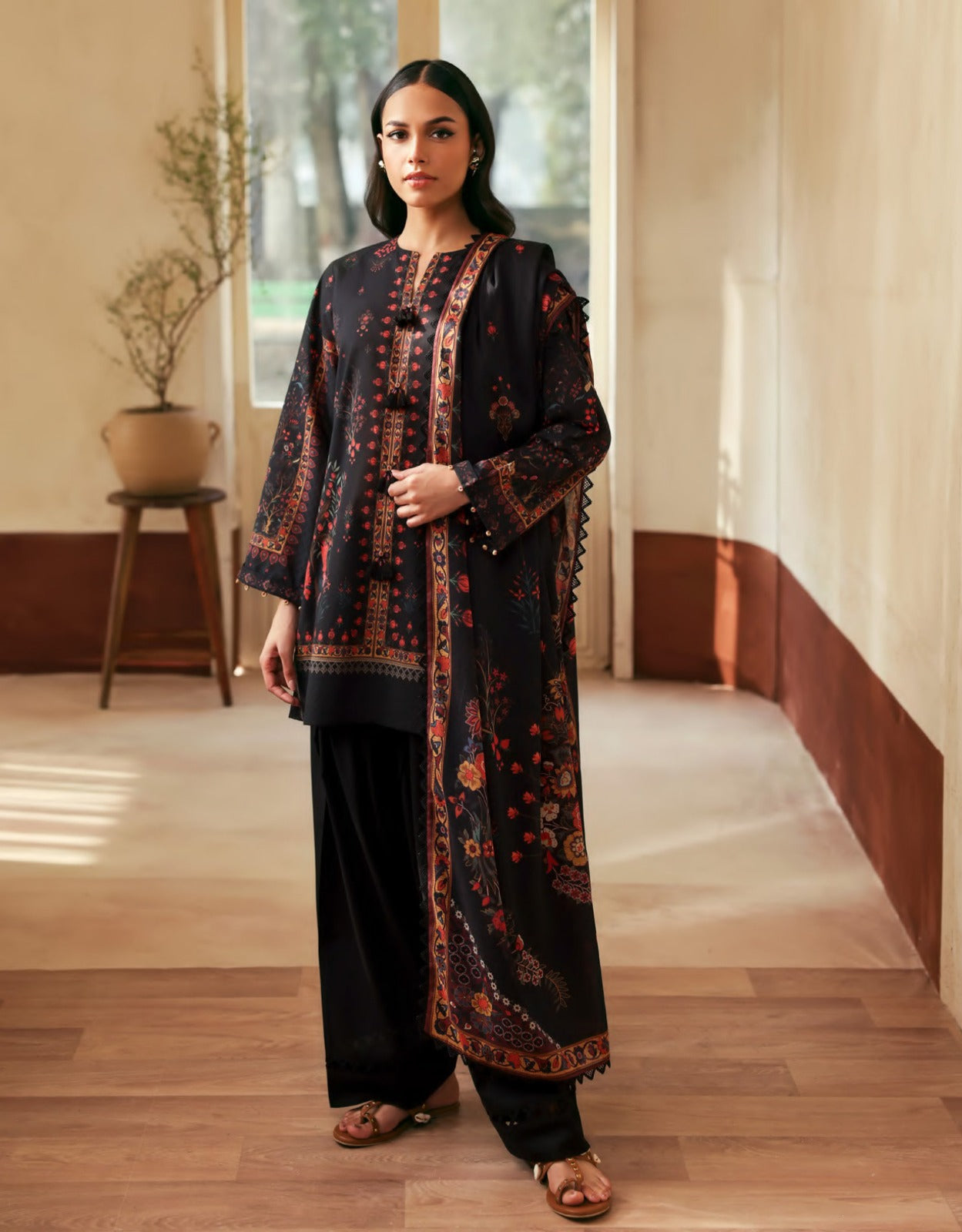 Sahar Premium Digital Printed Elegant Summer Lawn 3pc D3