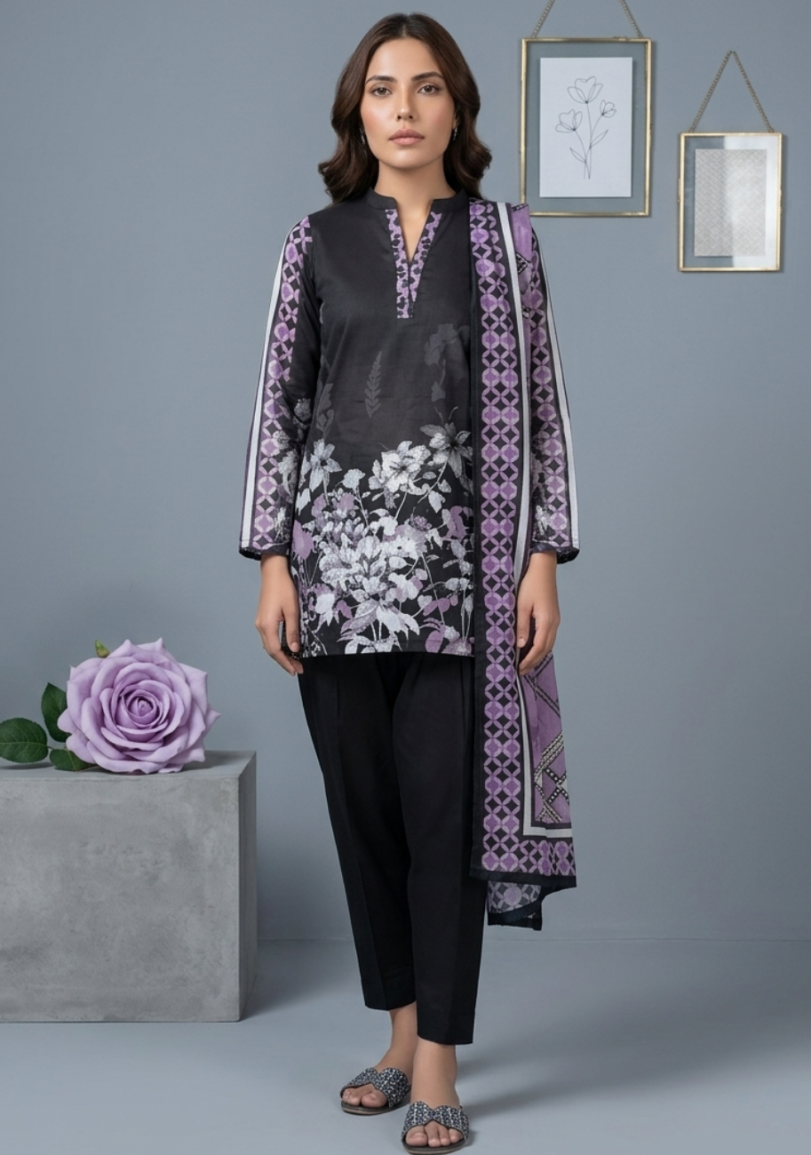 Sahar Premium Digital Printed Elegant Summer Lawn 3pc Vol-2-D5