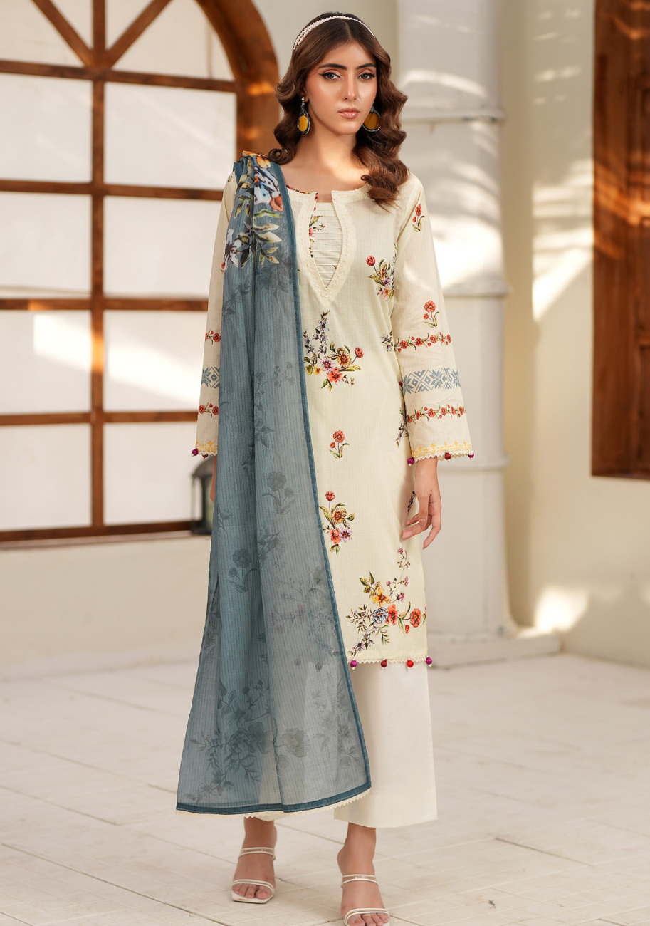 Salina Luxury Digital Printed Lawn 3pc Vol-3.D7
