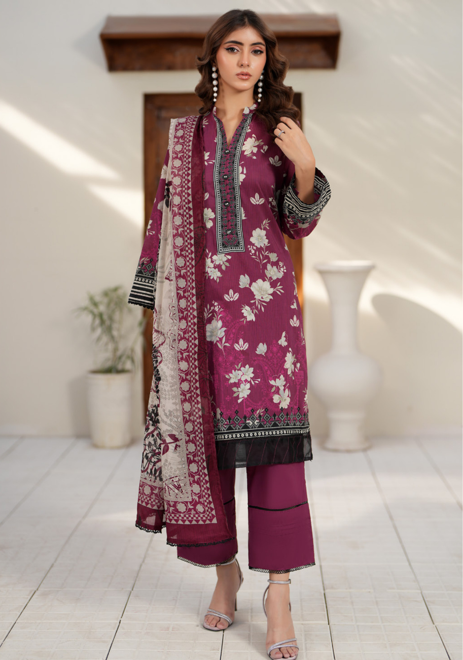 Salina Luxury Digital Printed Lawn 3pc Vol-3.D3