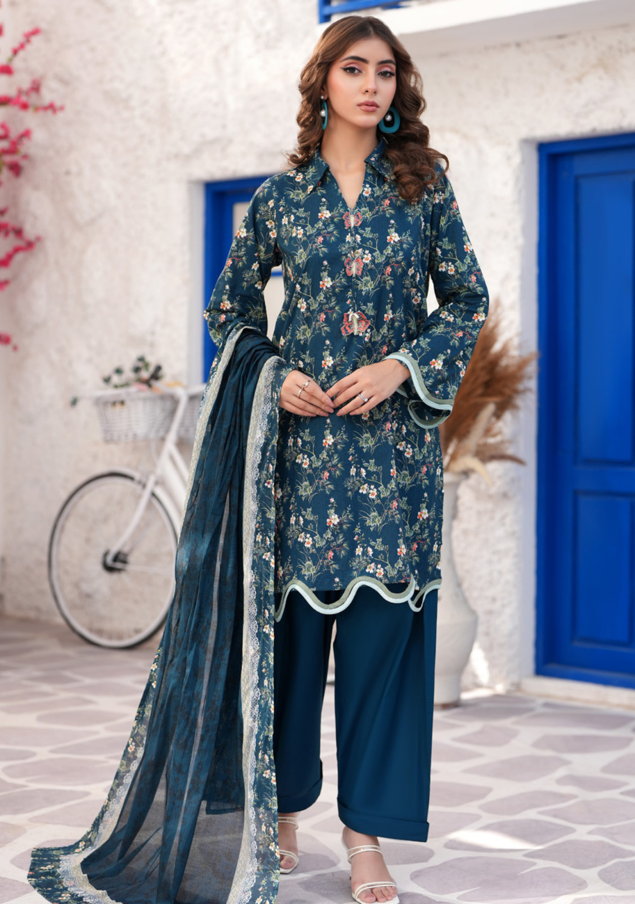 Salina Luxury Digital Printed Lawn 3pc Vol-4.D10