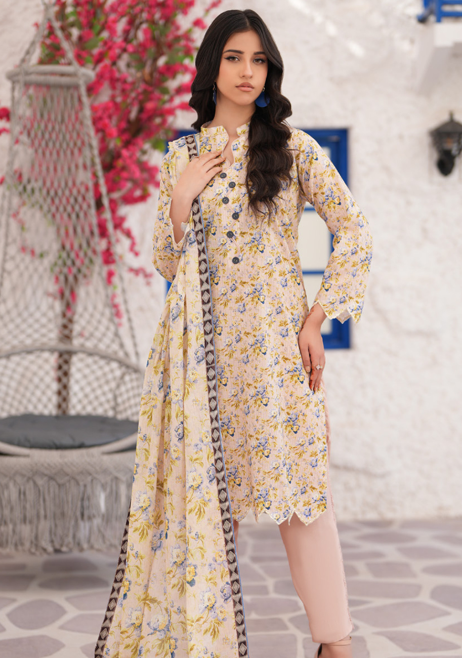 Salina Luxury Digital Printed Lawn 3pc Vol-4.D4