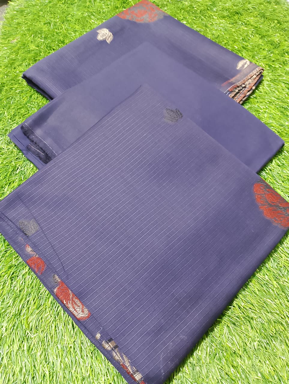 Saya Premium Jaquard 3pc Summer Suit Vol-3-D8