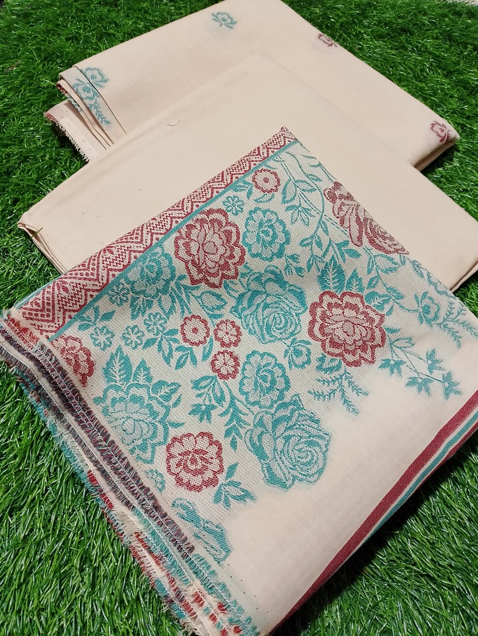 Saya Premium Jaquard 3pc Summer Suit Vol-3-D1