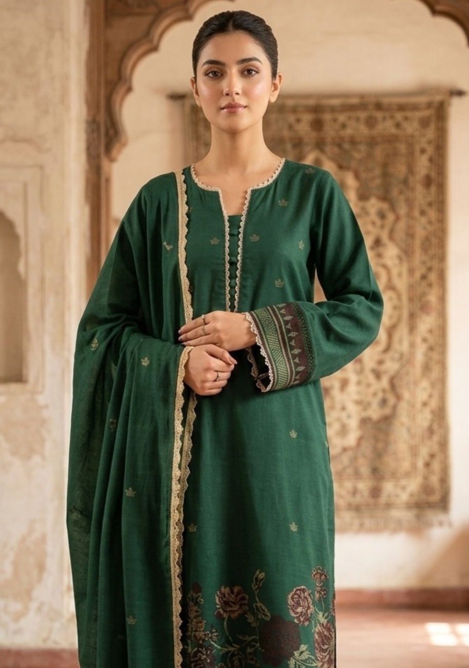 Saya Premium Jaquard 3pc Summer Suit Vol-3-D6