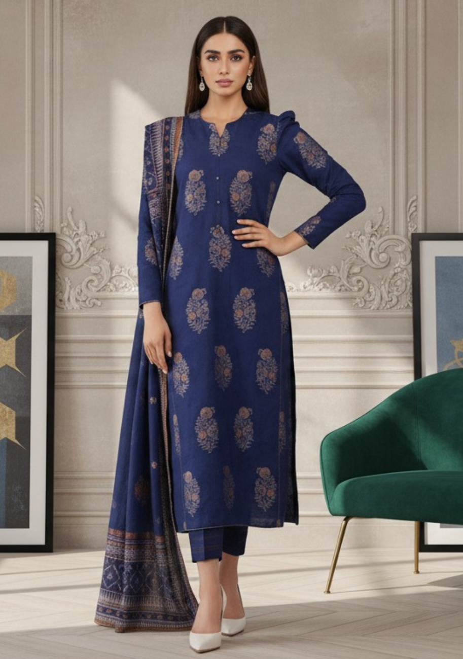 Saya Premium Jaquard 3pc Summer Suit Vol-1.D10