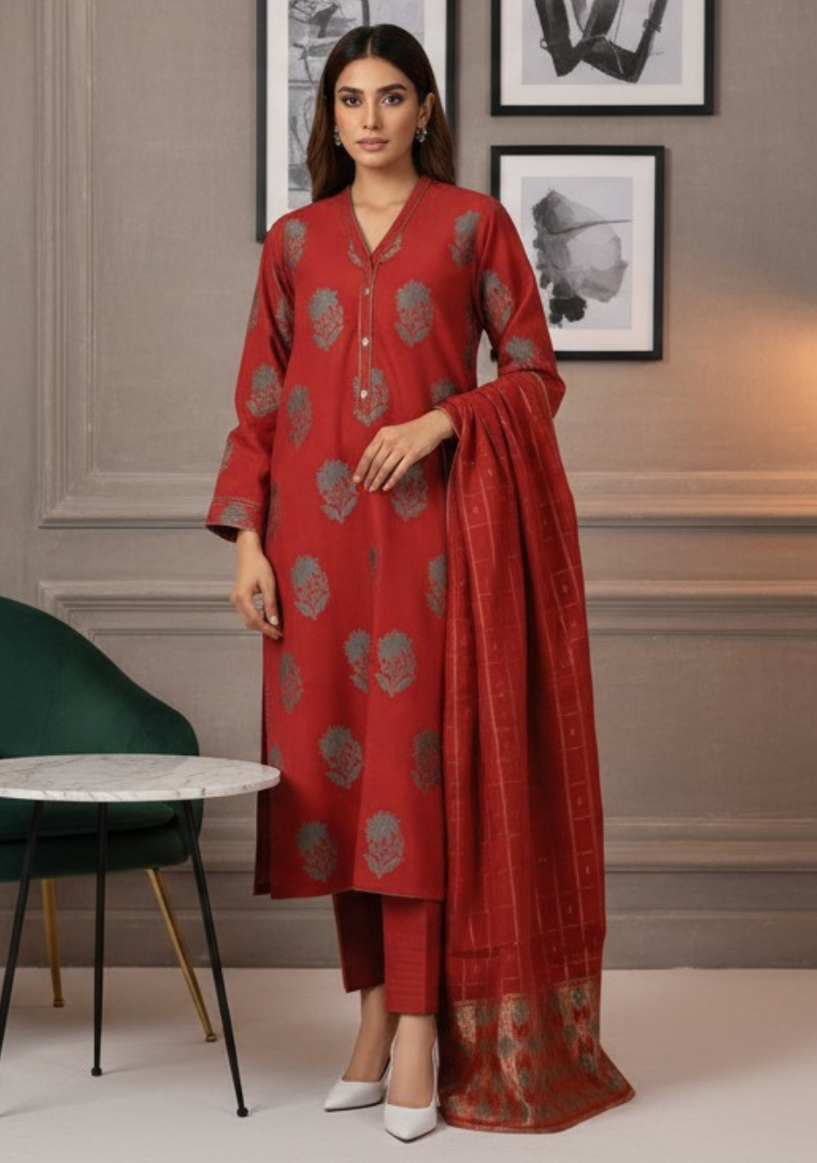 Saya Premium Jaquard 3pc Summer Suit Vol-1.D5