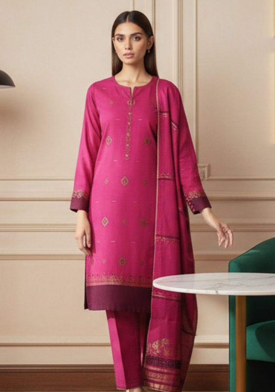 Saya Premium Jaquard 3pc Summer Suit Vol-1.D6